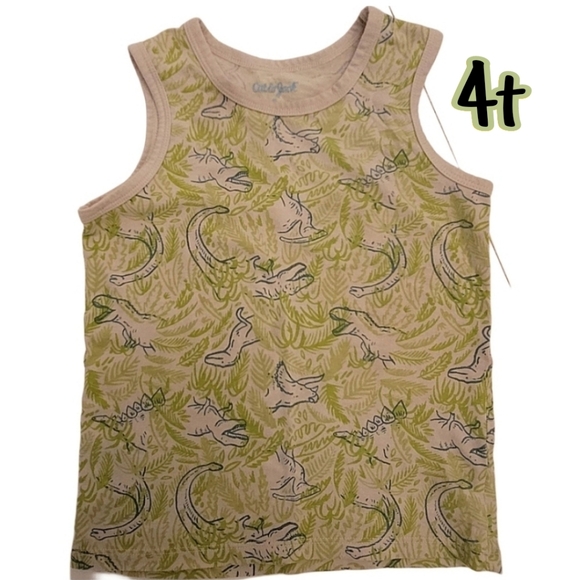 Cat & Jack Other - Cat & Jack Green, Dinosaur Toddler Tank Top, size 4t